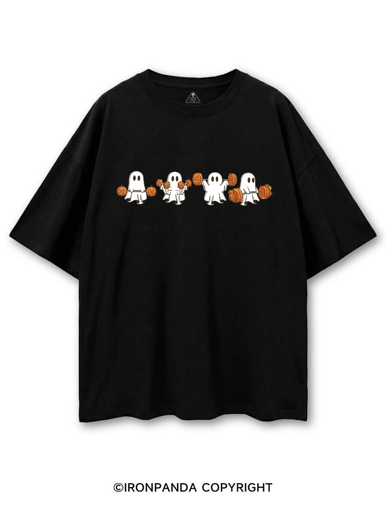 WEIGHT LIFTING GHOSTS FUNNY FITNESS COTTON PUMP COVER