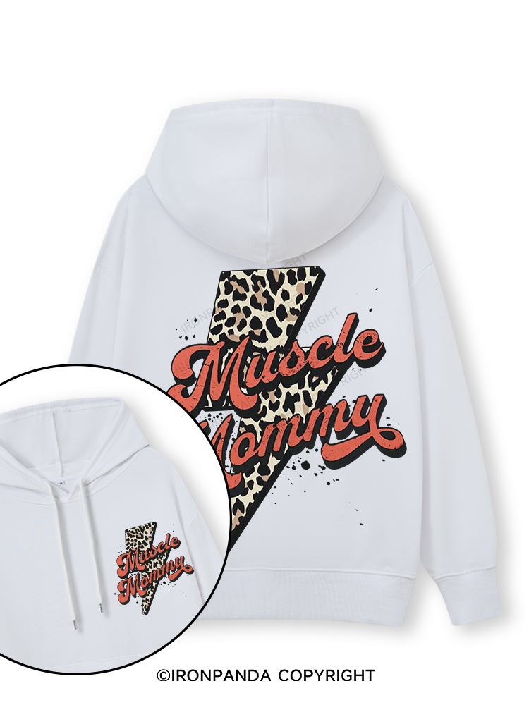 Retro Muscle Mommy Double-Sided Printed Classic Gym Hoodie