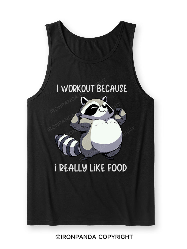 I WORKOUT BECAUSE I REALLY LIKE FOOD Ultra Soft Heather Tank