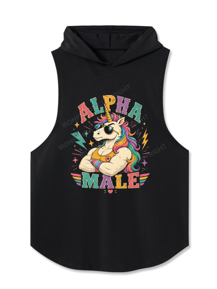 Alpha Male Unicorn Power Hooded Tank