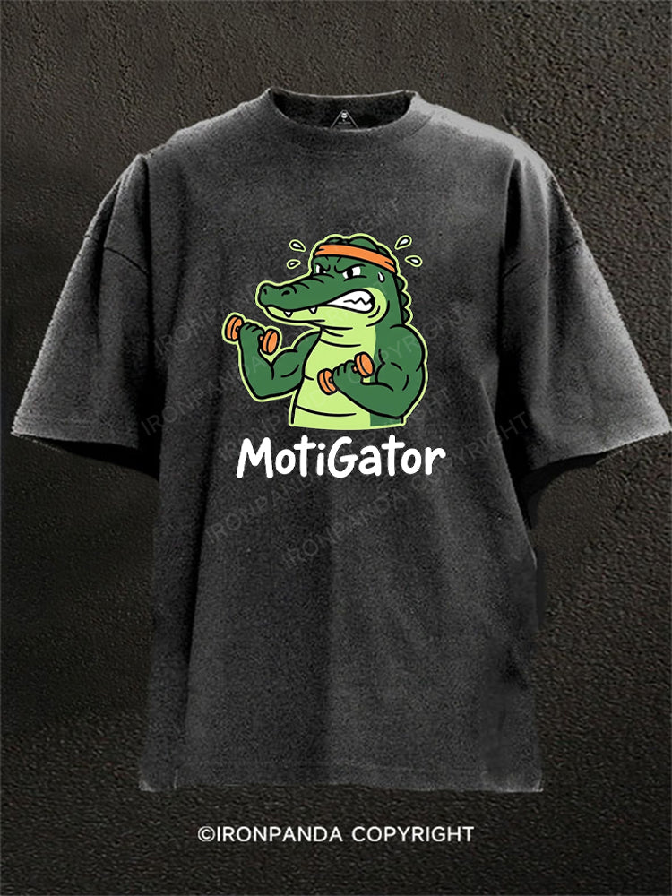 Motigator Alligator Washed Gym Shirt