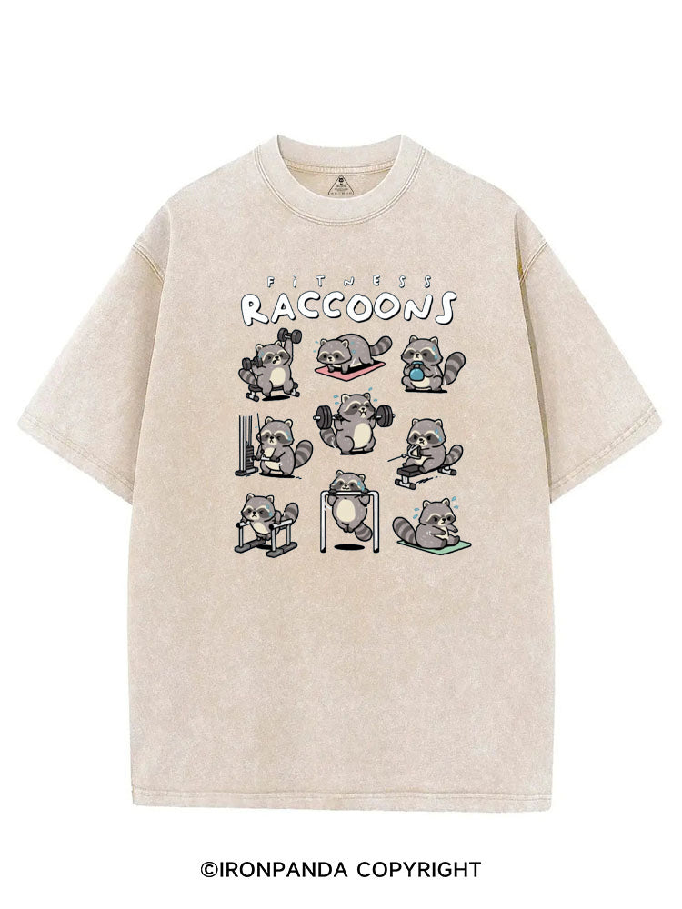 FITNESS RACCOONS VINTAGE GYM SHIRT