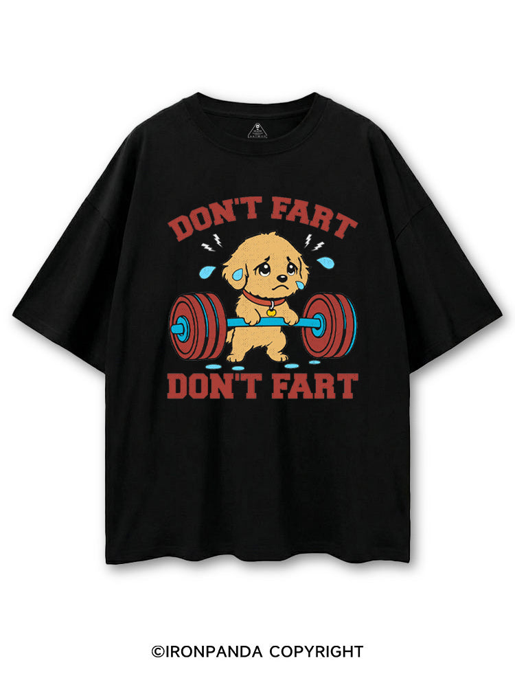 DON'T FART FUNNY WORKOUT DOG COTTON PUMP COVER