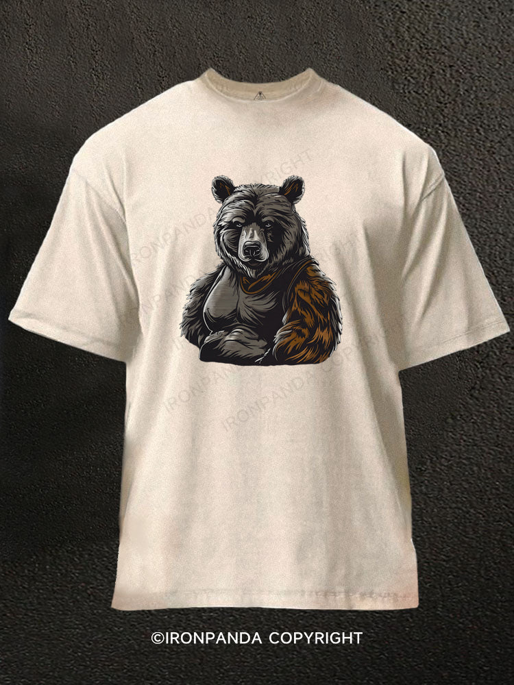 Burly Bear Washed Gym Shirt