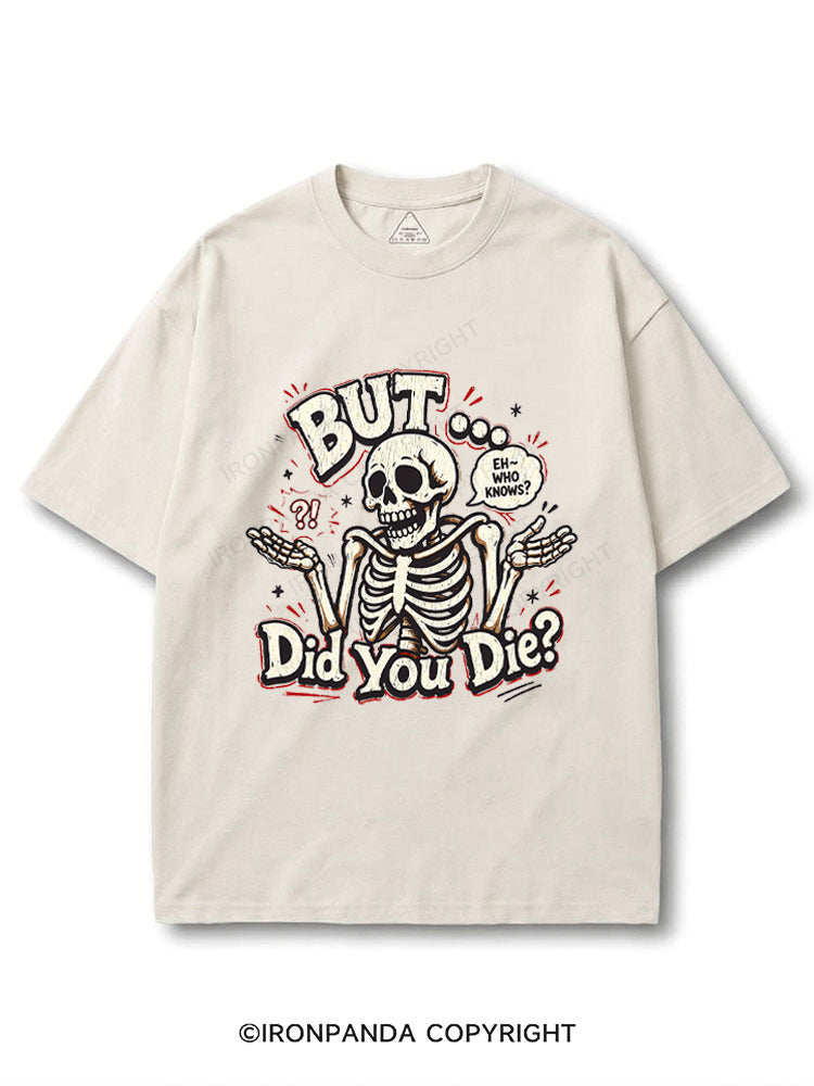 BUT… DID YOU DIE？ EH – WHO KNOWS？ COTTON PUMP COVER