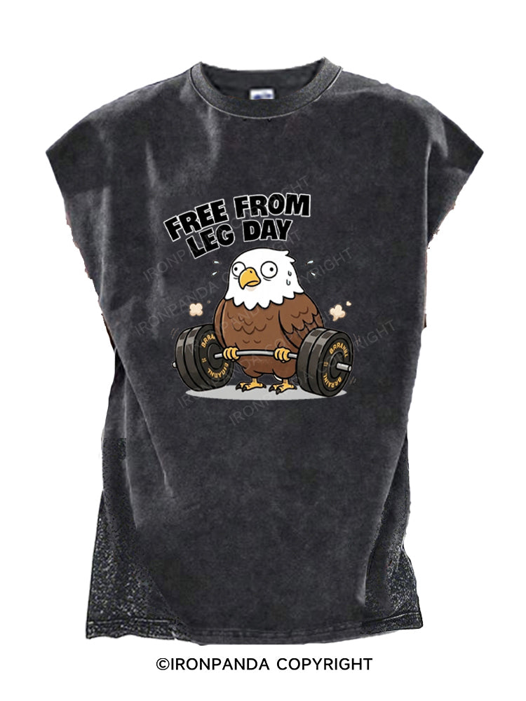 Free From Leg Day Cut Off Tank