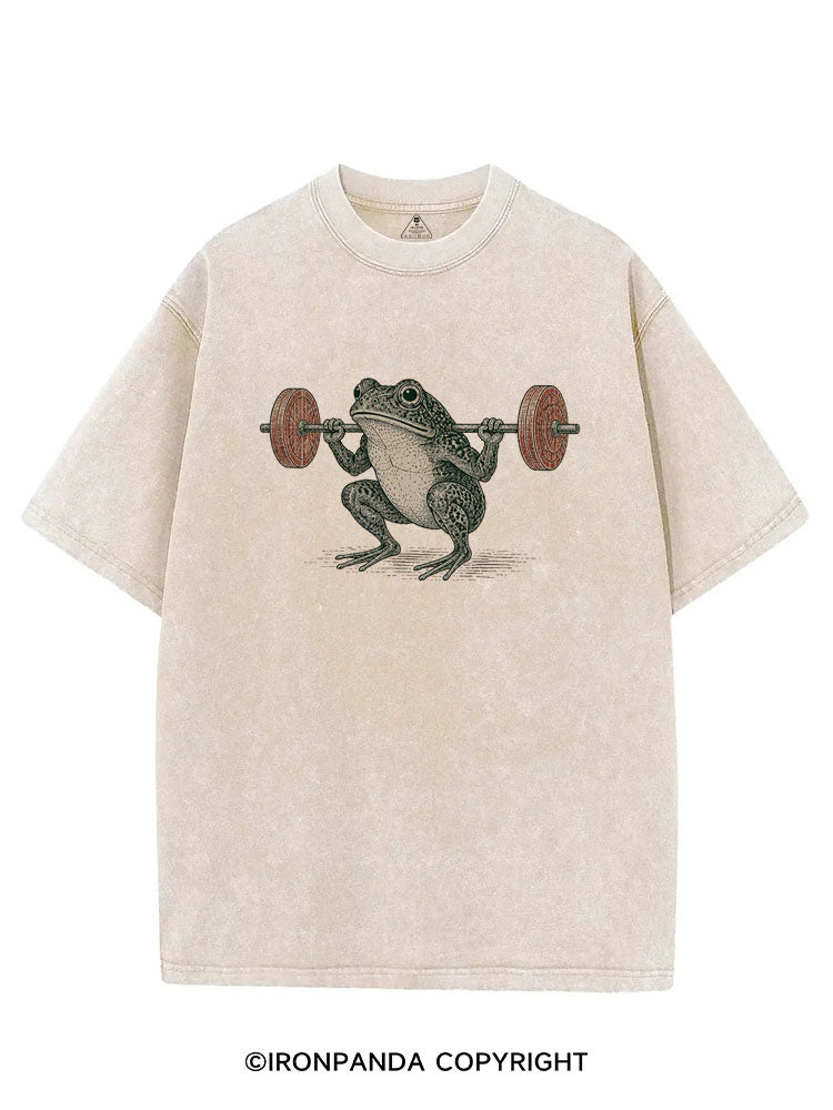 Frog Gym Japanese Ukiyo-E Style VINTAGE GYM SHIRT