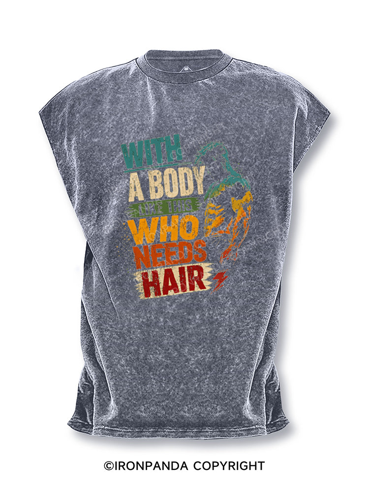 With A Body Like This Who Needs Hair Bodybuilder Cut Off Tank