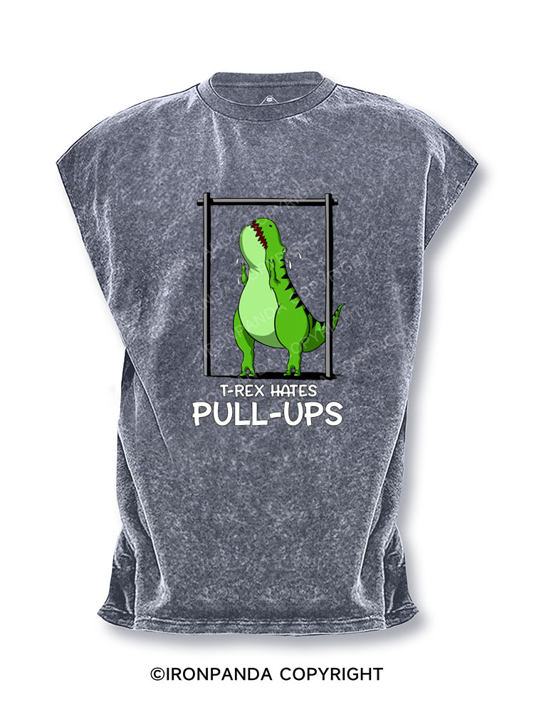 T-Rex Hates Pull-Ups Cut Off Tank