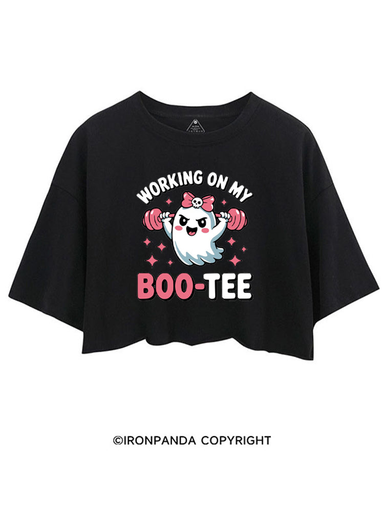WORKING ON MY BOO-TEE CUTE GHOST CROP TOPS