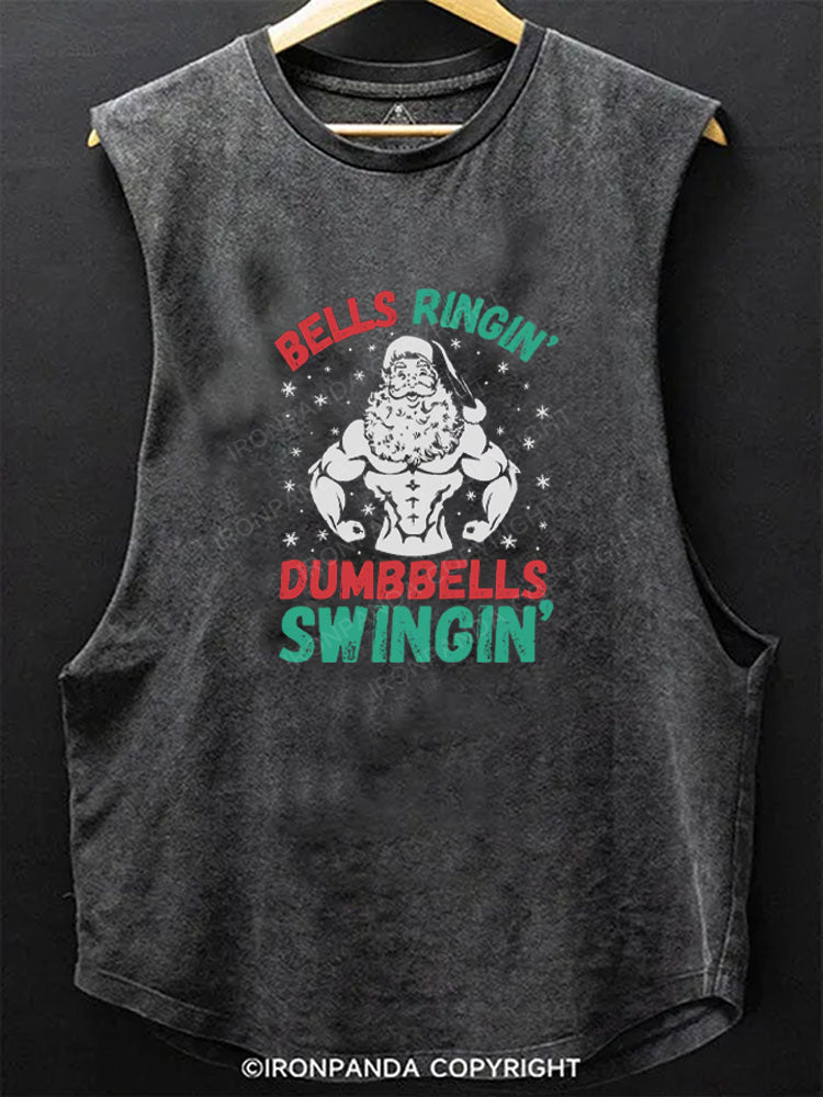 BELLS RINGIN DUMBBELLS SWINGIN Scoop Bottom Cotton Tank