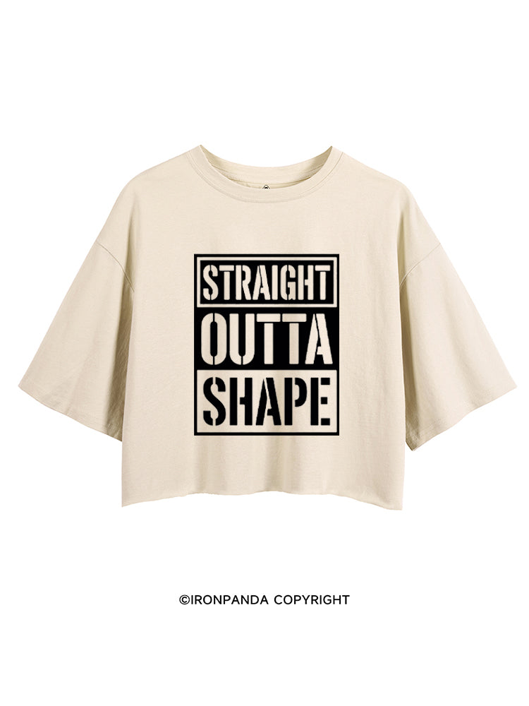 STRAIGHT OUTTA SHAPE CROP TOPS