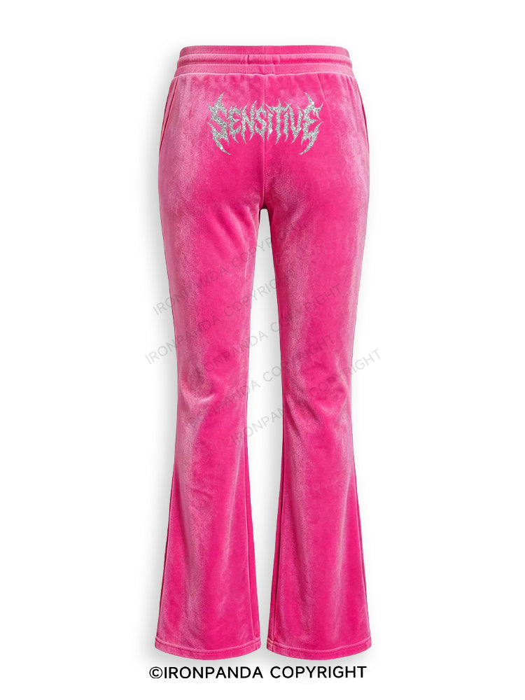 Sensitivity and Empathy is a Strength Velvet Tracksuit Set