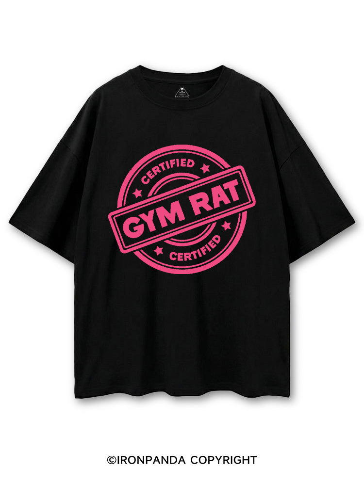 CERTIFIED GYM RAT WORKOUT COTTON PUMP COVER