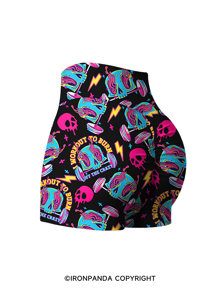 I Workout To Burn Off The Crazy Printed Yoga Shorts
