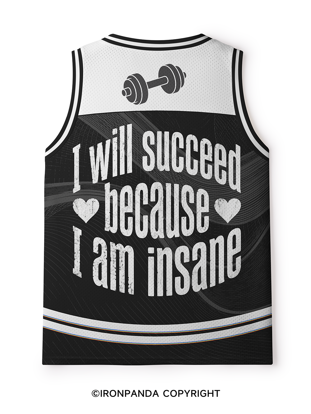 I WILL SUCCEED BECAUSE I AM INSANE Mesh Tank Top