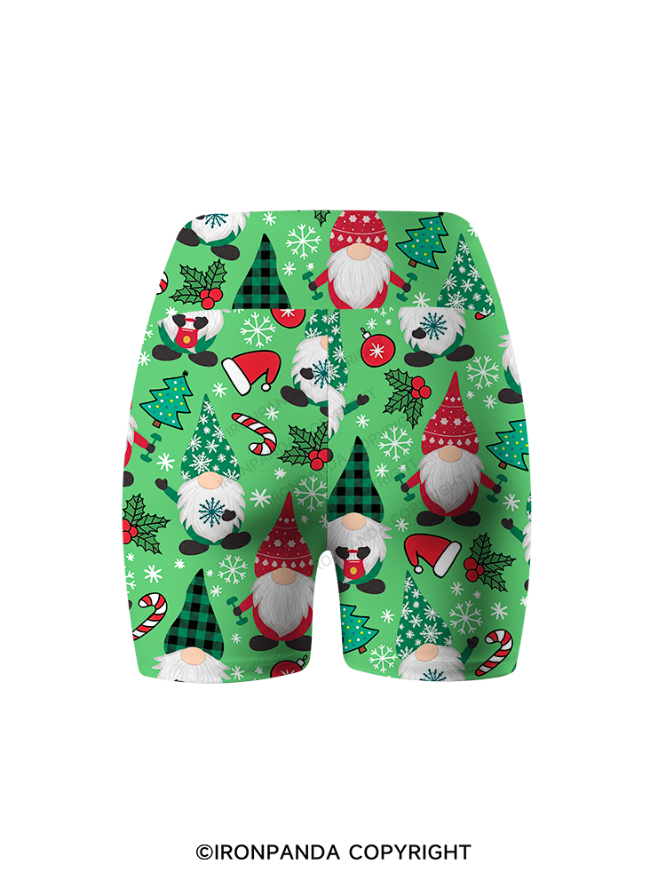 Sweating with my Gnomies Printed Yoga Cycling Shorts