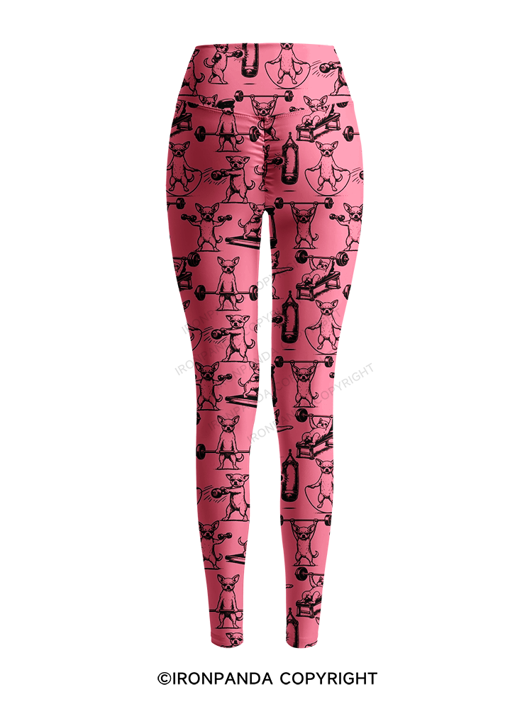 Chihuahua Workout Printed Yoga Pants