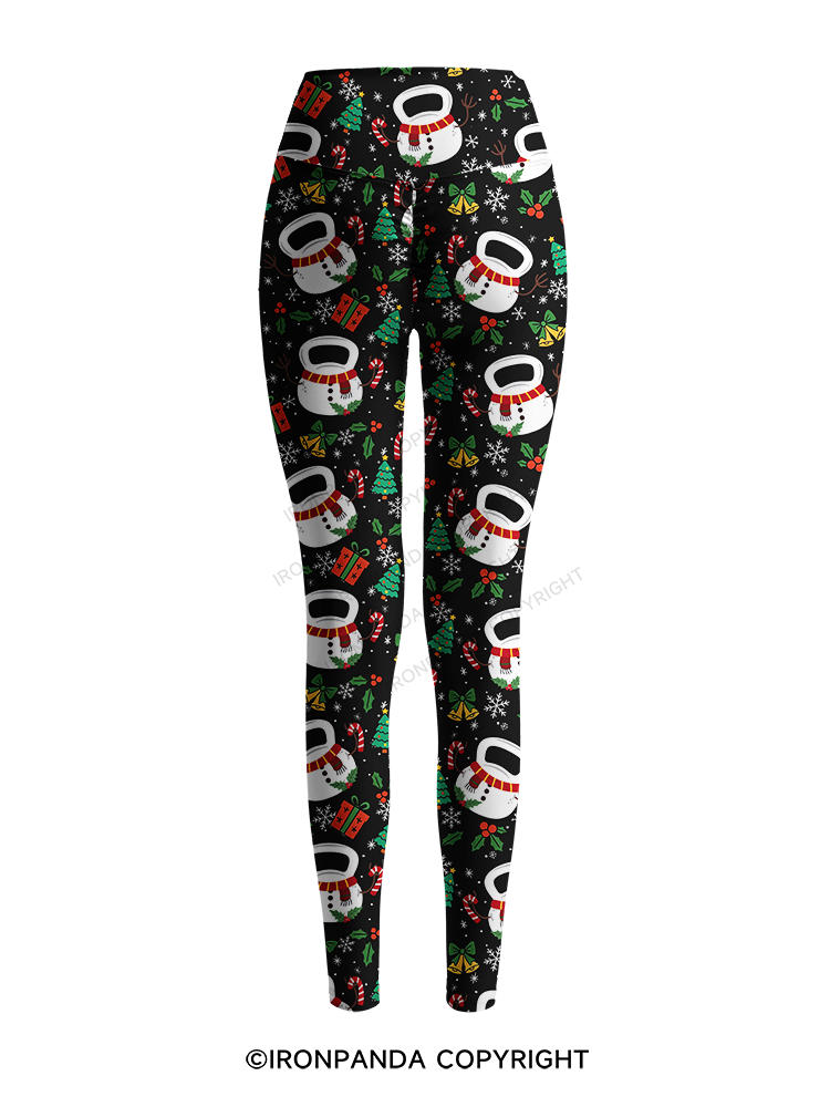 Frosty Kettlebell Printed Yoga Pants