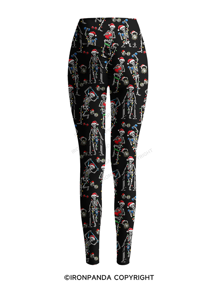 Funny Skeleton Printed Yoga Pants