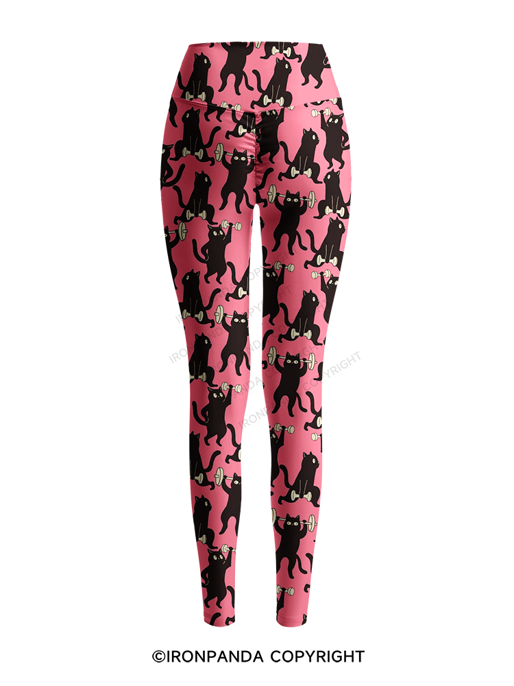 Funny Cat Gym Printed Yoga Pants