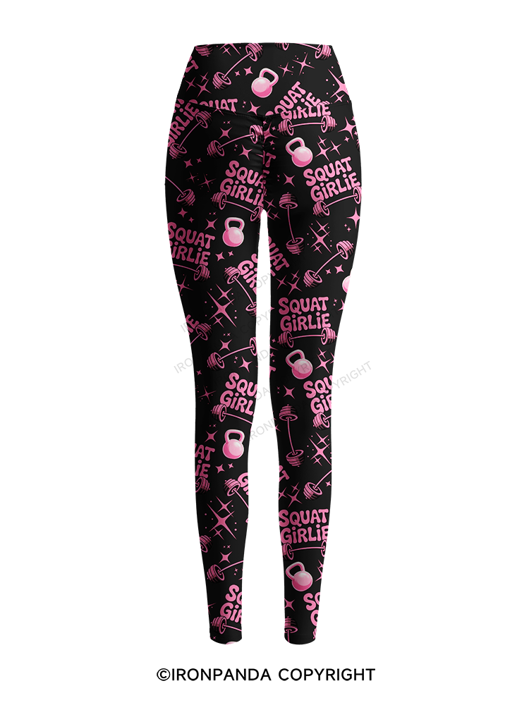 SQUAT GIRLIE Printed Yoga Pants