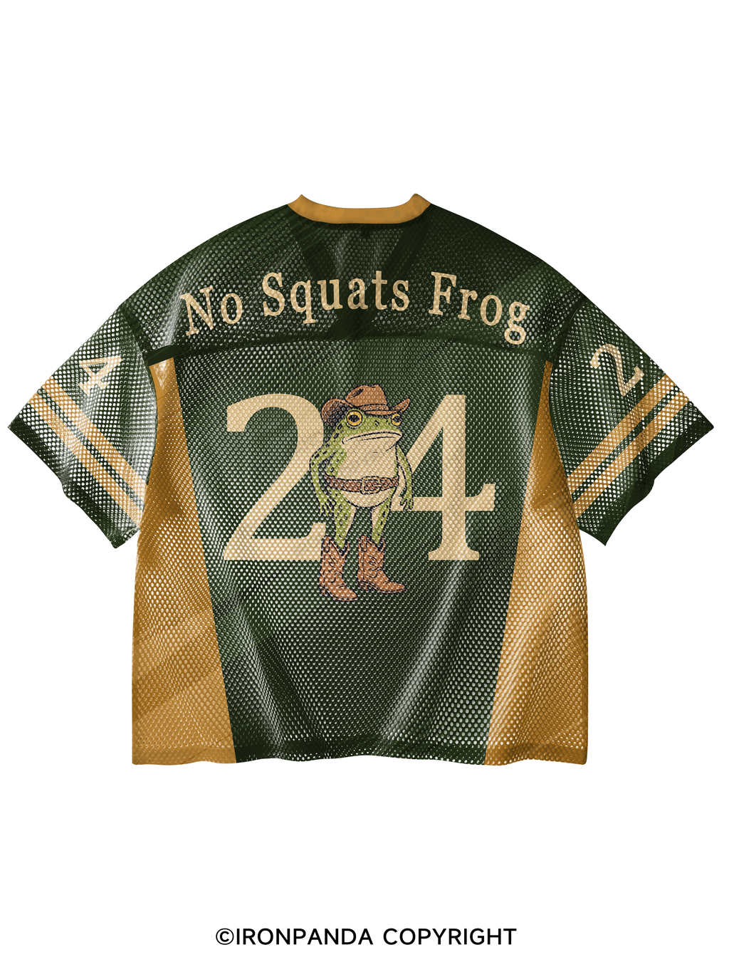 The Only Squat I'm Doin' Is Diddly V-Neck Open Hole Mesh Top