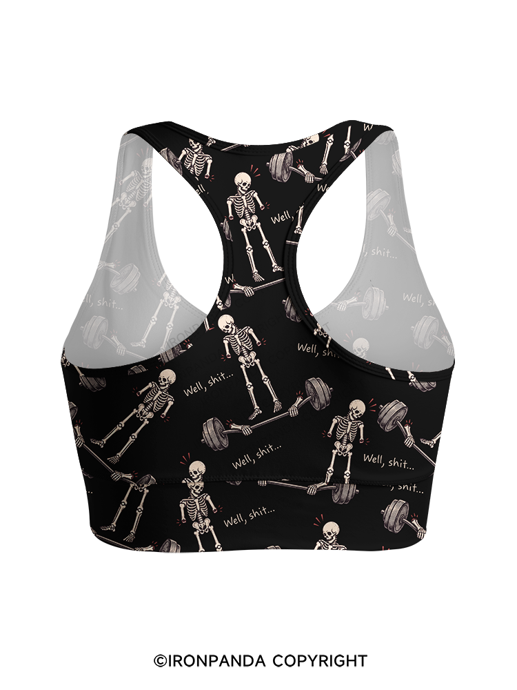 Well Shit Racerback Sports Bra