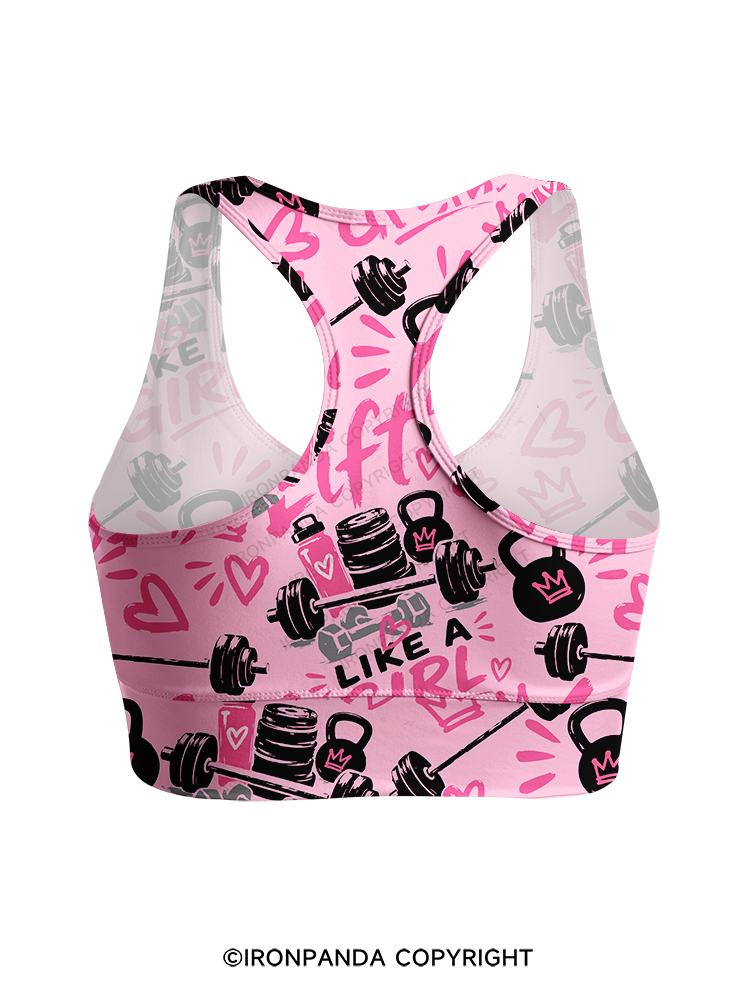 Lift Like a Girl Racerback Sports Bra