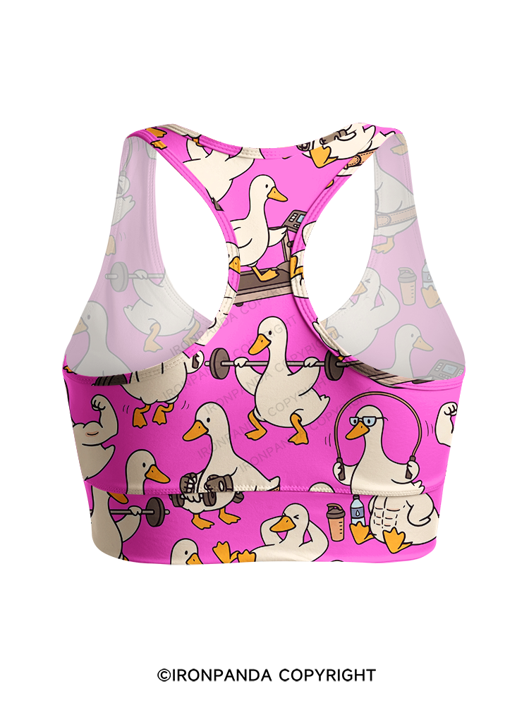 Quack Gym Racerback Sports Bra