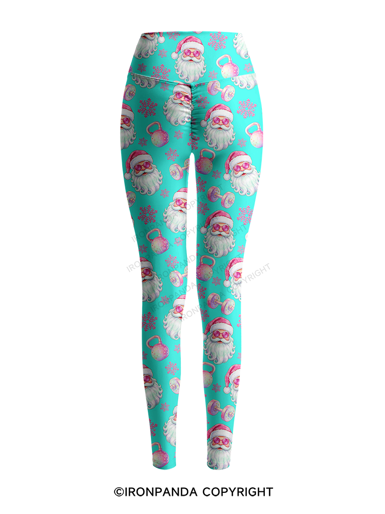 MACARON FITNESS SANTA CLAUS Yoga Printed Yoga Pants