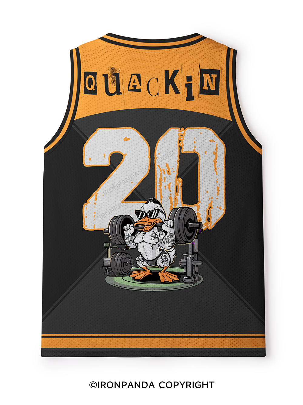 STRONG DUCK RELEASE THE QUACKIN DEADLIFT Mesh Tank Top