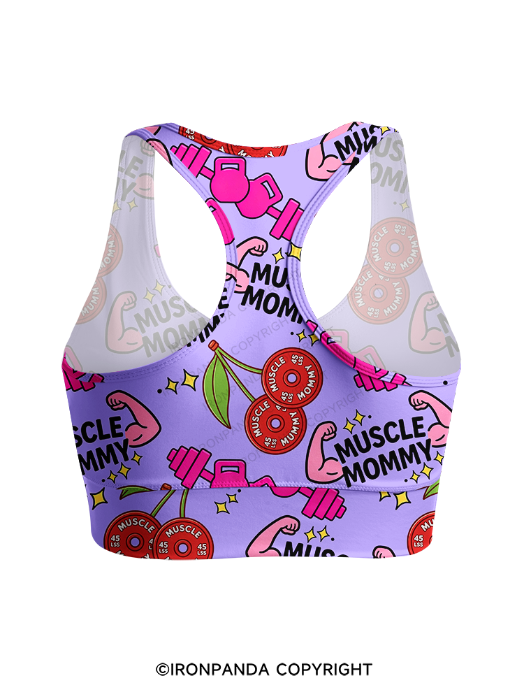 Muscle Mommy Racerback Sports Bra