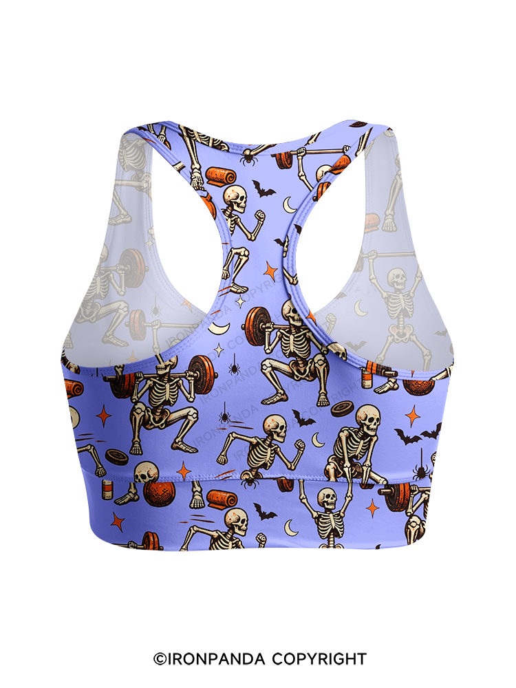 Spooky Exercise Racerback Sports Bra