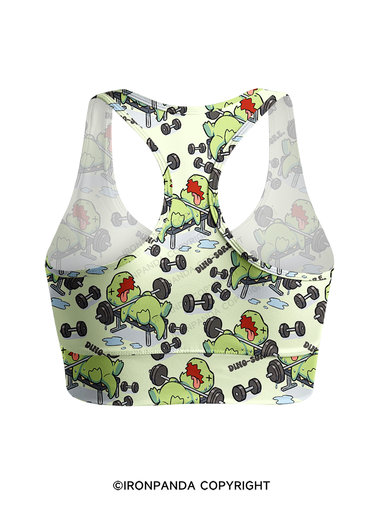 DINO-SORE Racerback Sports Bra