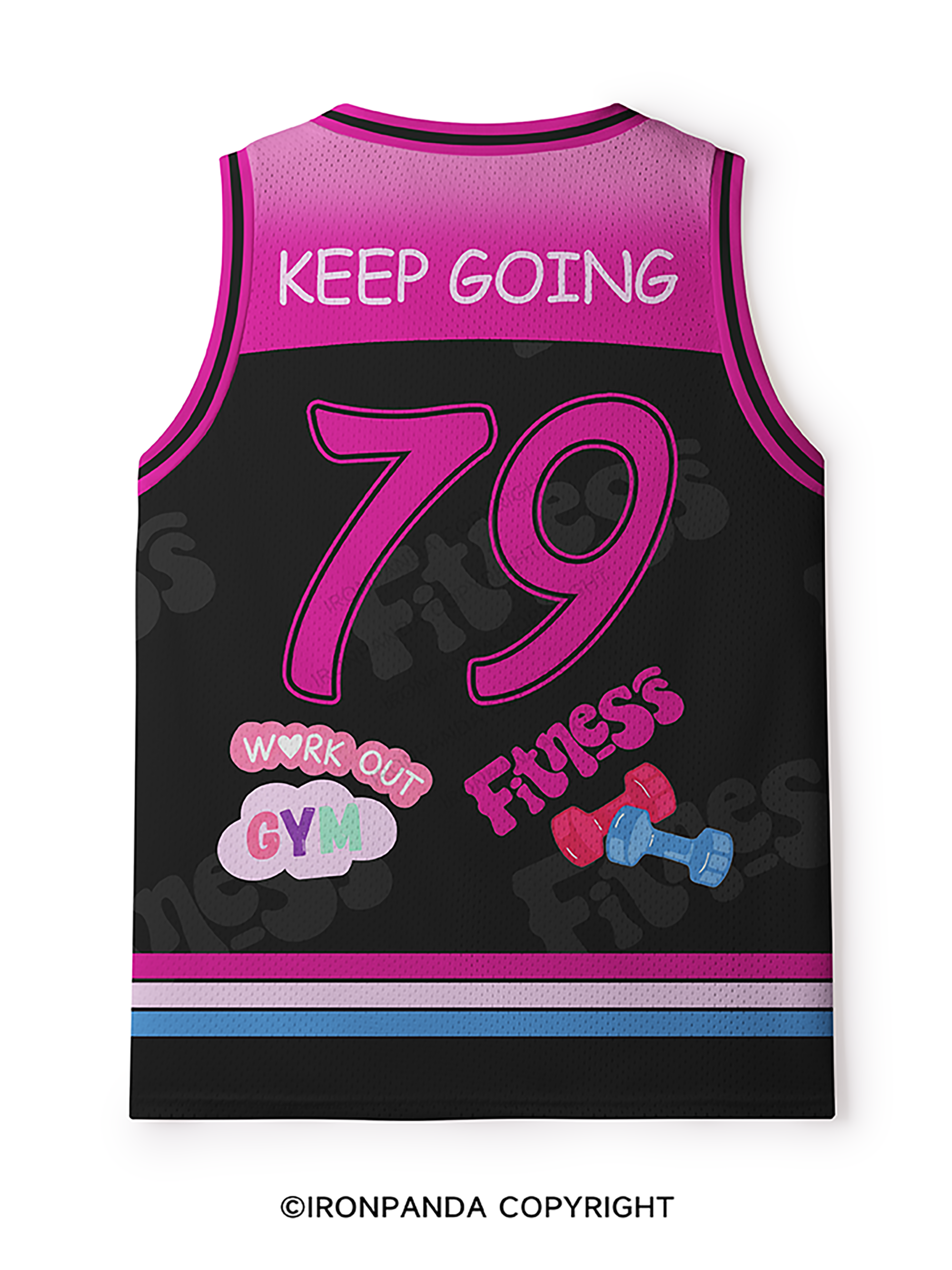 Colorful Fitness Lifestyle Mesh Tank Top