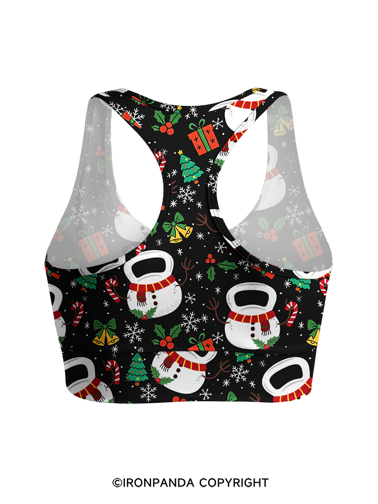 Frosty Kettlebell Racerback Sports Bra