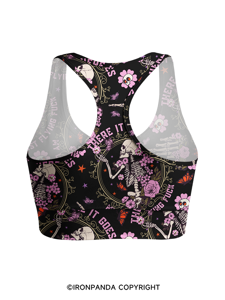 There It Goes My Last Flying Racerback Sports Bra