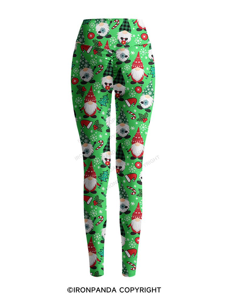 Sweating with my Gnomies Printed Yoga Pants