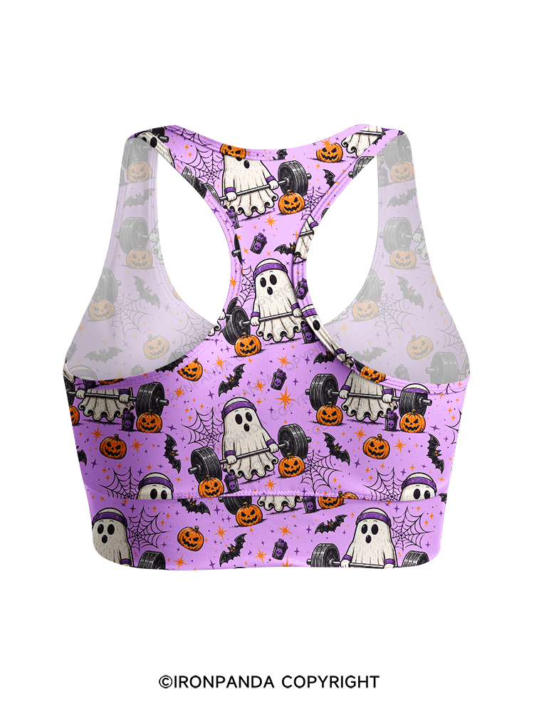 Creep It Lifting Ghost Racerback Sports Bra