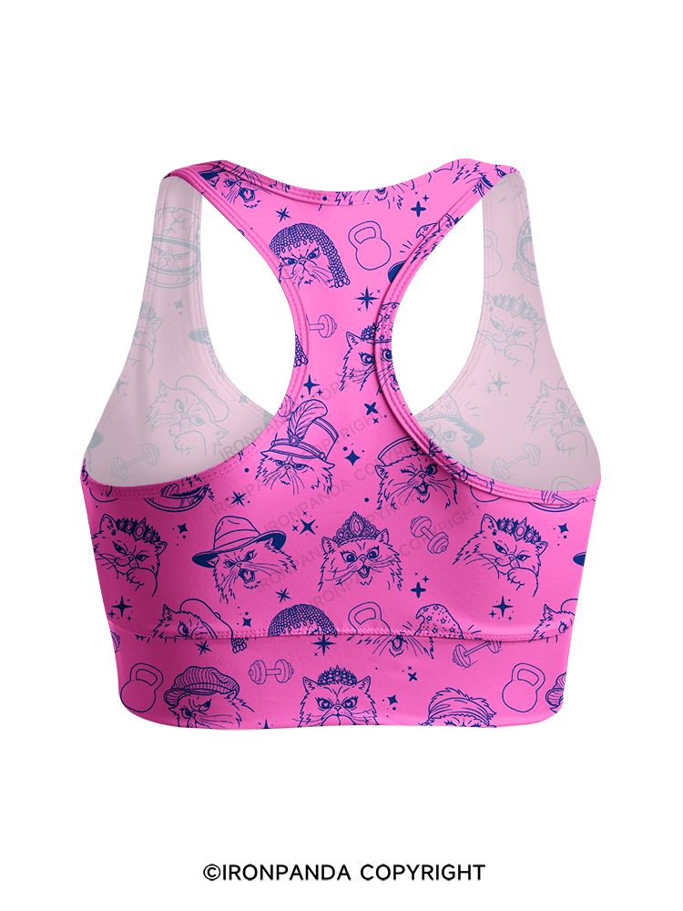 FITNESS COOL CATS Racerback Sports Bra