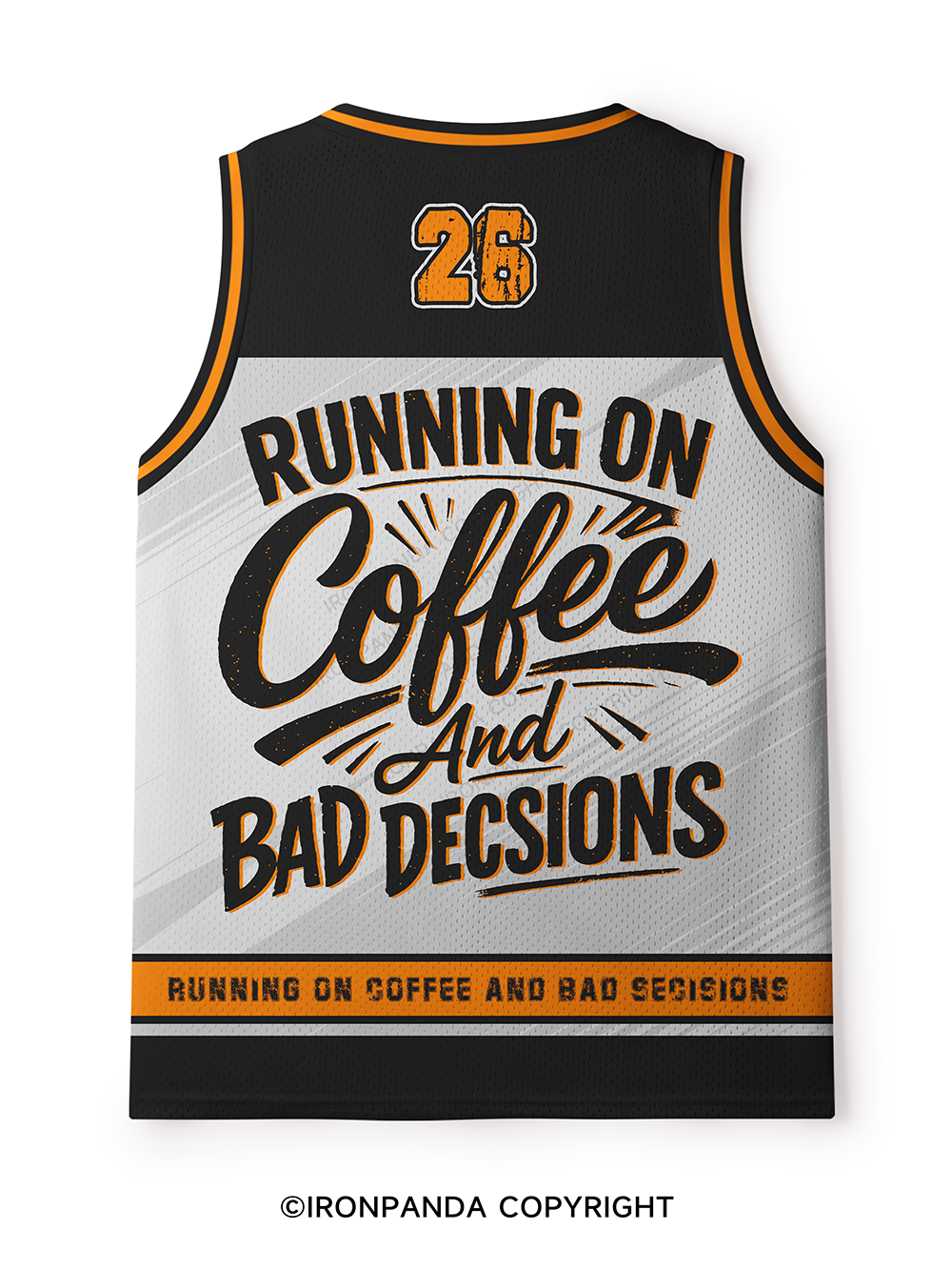 Running On Coffee And Bad Decisions Mesh Tank Top