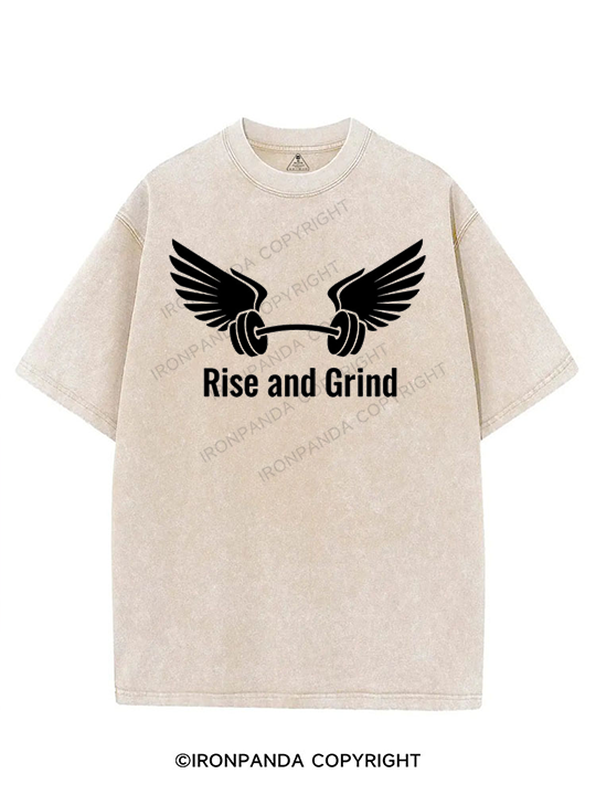 rise and grind VINTAGE GYM SHIRT
