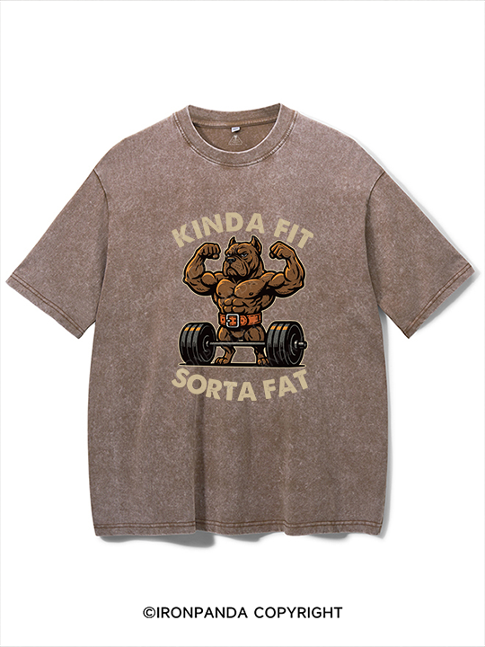 KINDA FIT SORTA FAT Washed Gym Shirt