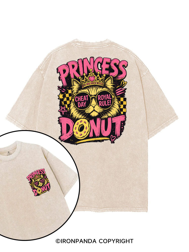 PRINCESS DONUT CHEAT DAT ROYAL RULE printed Gym Shirt