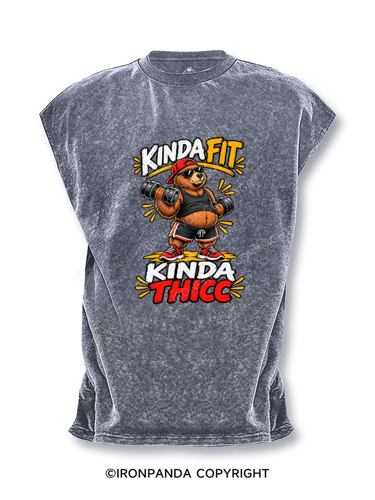 Kinda Fit Kinda Thicc Cut Off Tank