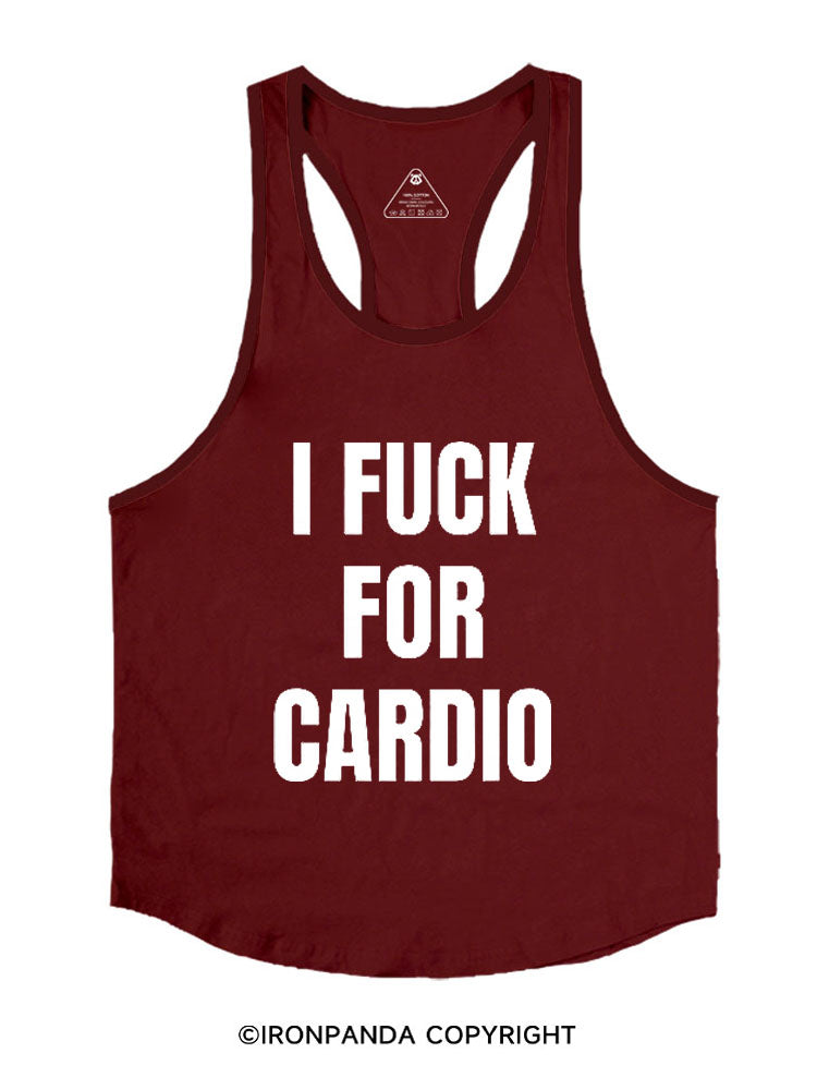 I Fuck For Cardio Stringer Gym Vest