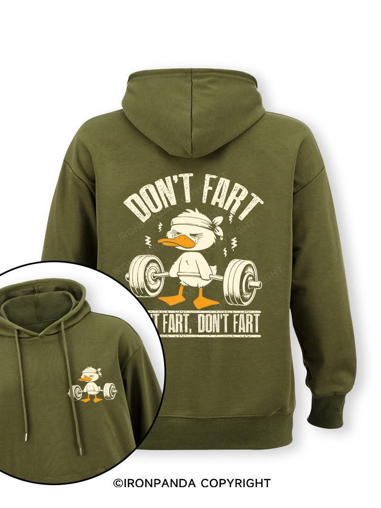 Don't Fart Duck Double-Sided Printed Classic Gym Hoodie