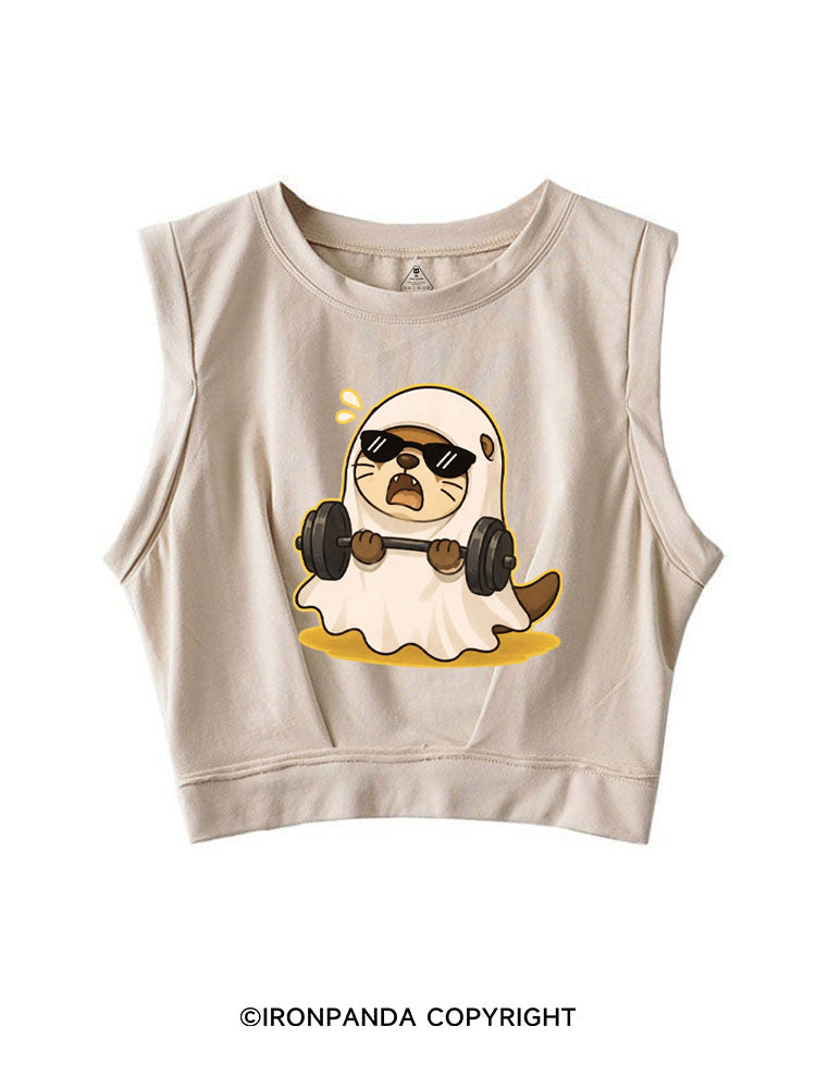 GHOST GYM OTTER SLEEVELESS CROP TOPS