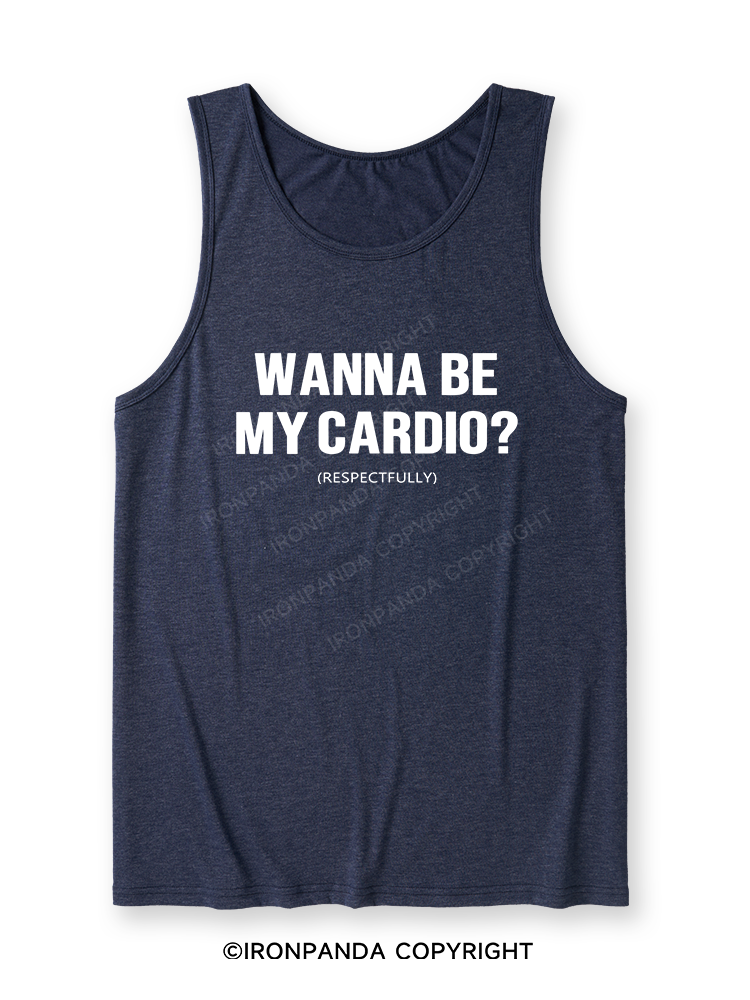 Wanna Be My Cardio Ultra Soft Heather Tank